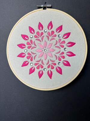 Embroidery, hand embroidery, beads, hand-made